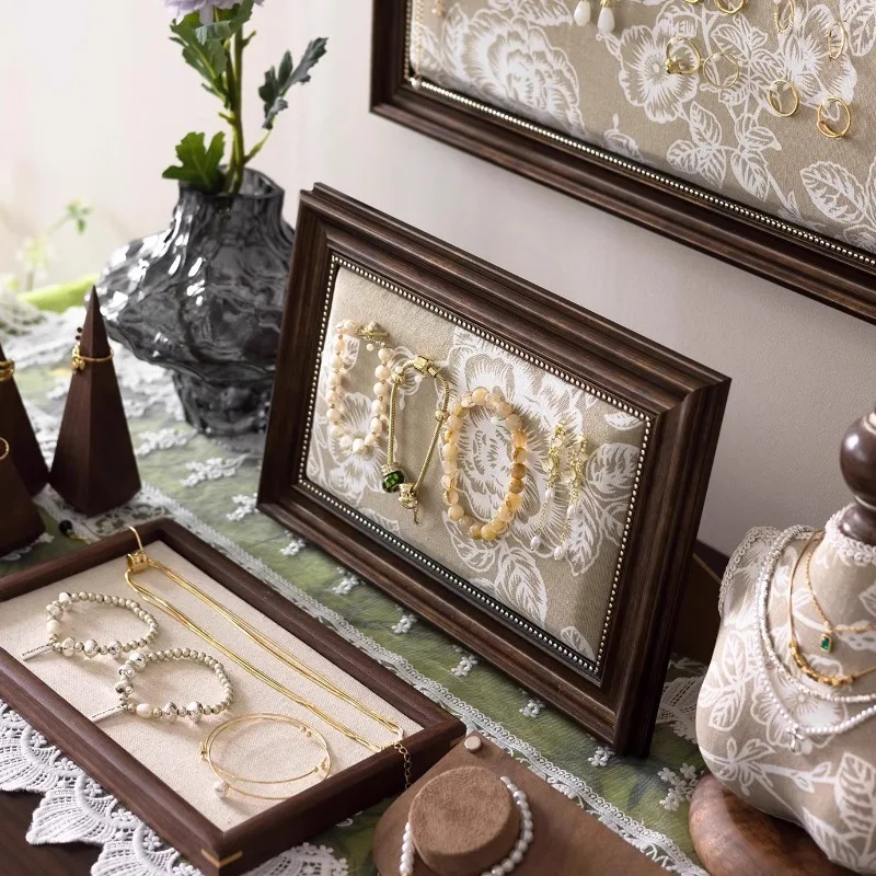 الرجعية مجوهرات عرض موقف جدار جبل الإطار تخزين المجوهرات القرط المنظم خواتم قلادة حامل المهنية عرض الرف