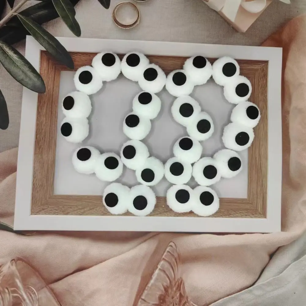 Yeux de poupée ronds, artisanat mignon, accessoires de poupée, jouets doux, accessoires de bijoux d'accès de poupée, bricolage