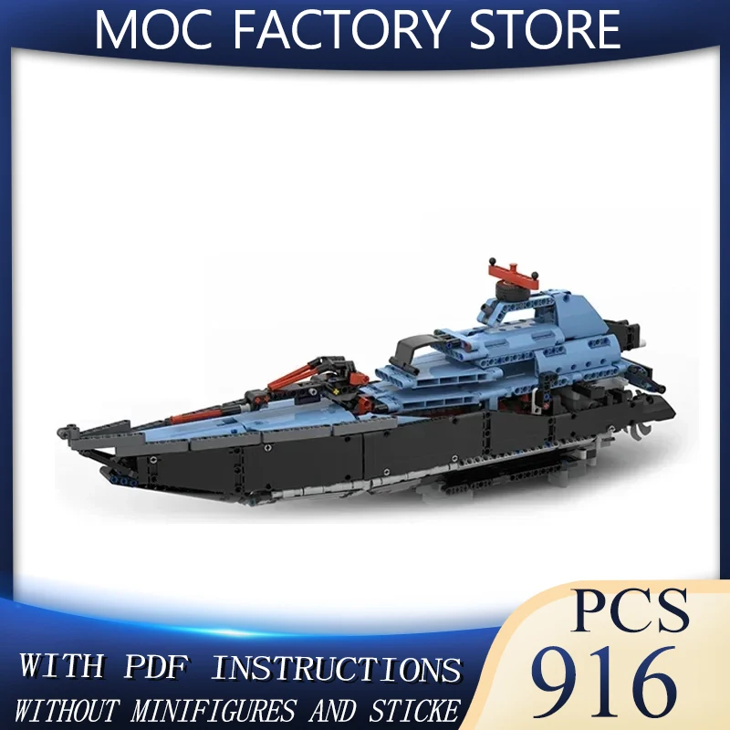 

Moc Building Blocks Warship Model Series 42066 C-type Warship Technical Bricks DIY Assembly Famous Toys For Childr Holiday Gifts