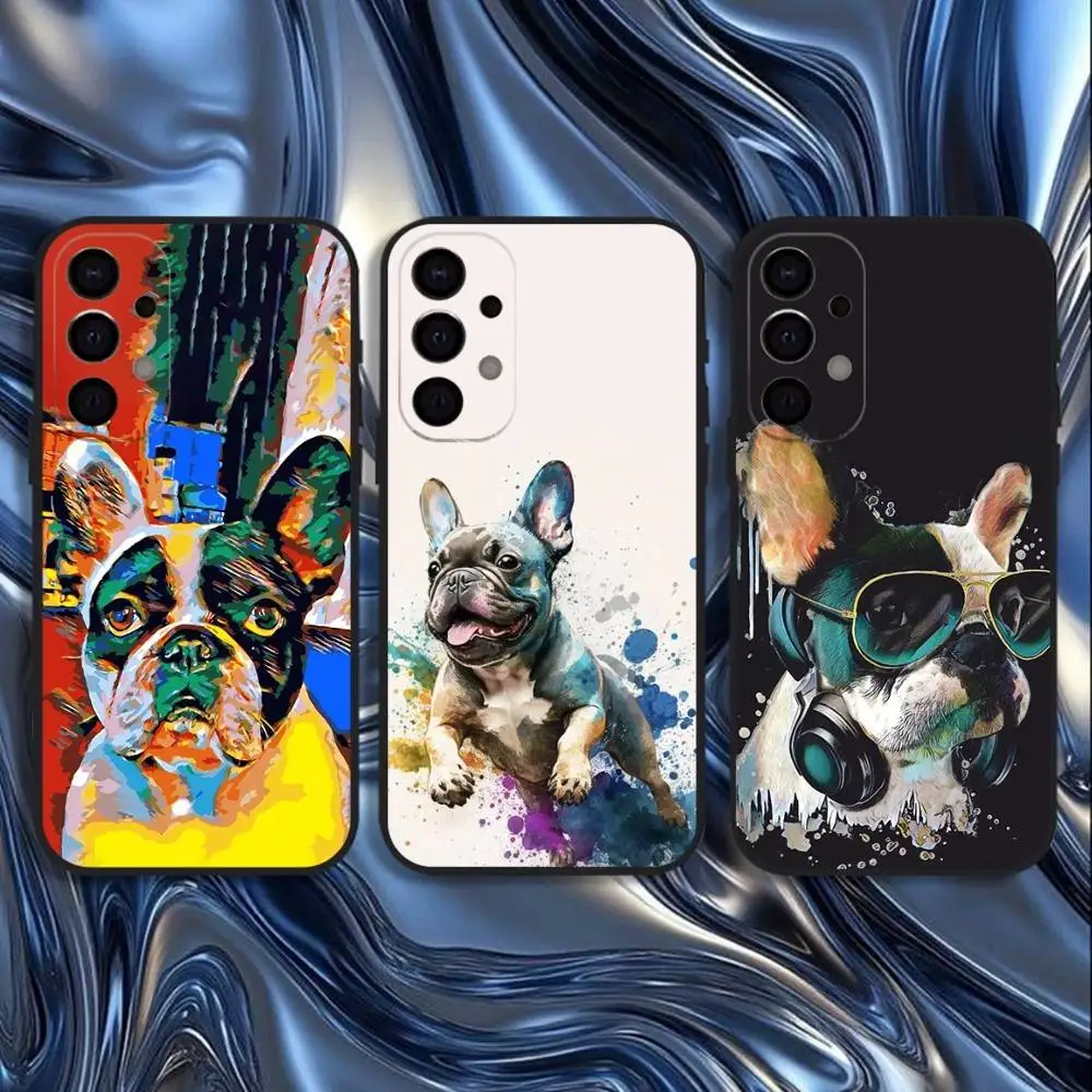 

Cute French Bulldog Phone Case For Samsung S25,S24,S21,S22,S23,S30,Ultra,S20,Plus,Fe,Lite,5G Black Cover