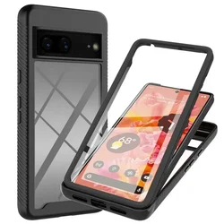 Pixel 7 8 9 10 Pro XL Shockproof Case Front Film Crystal Capa for Google Pixel 8 9A Pixel7 6A 7A 8A 5G 360 Protect Phone Cover