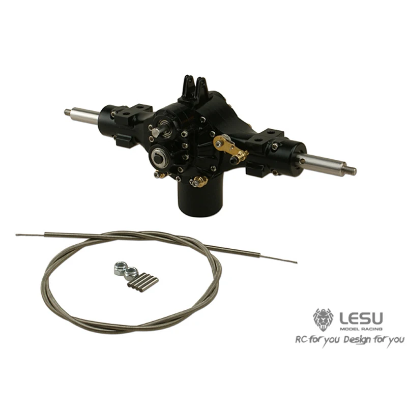 

LESU Metal Rear Through Axle Differential For Model 1/16 RC Tractor Truck Bruder Outdoor Toys TH16659