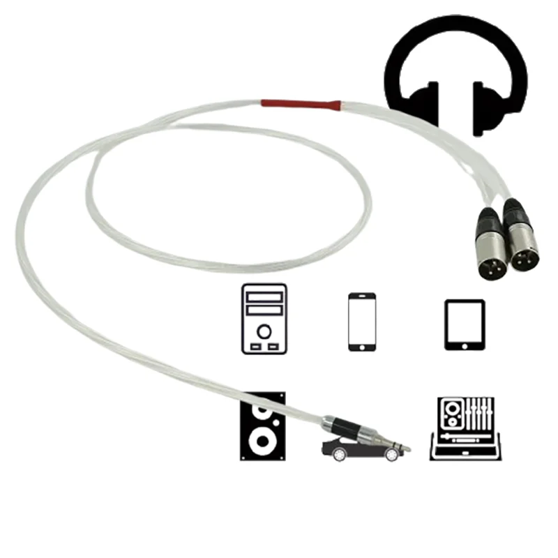 

High-Fidelity 3.5mm to XLR Audio Cable: Single-Crystal OCC Silver-Plated Connectors for Mobile, PC & Mixer Systems​