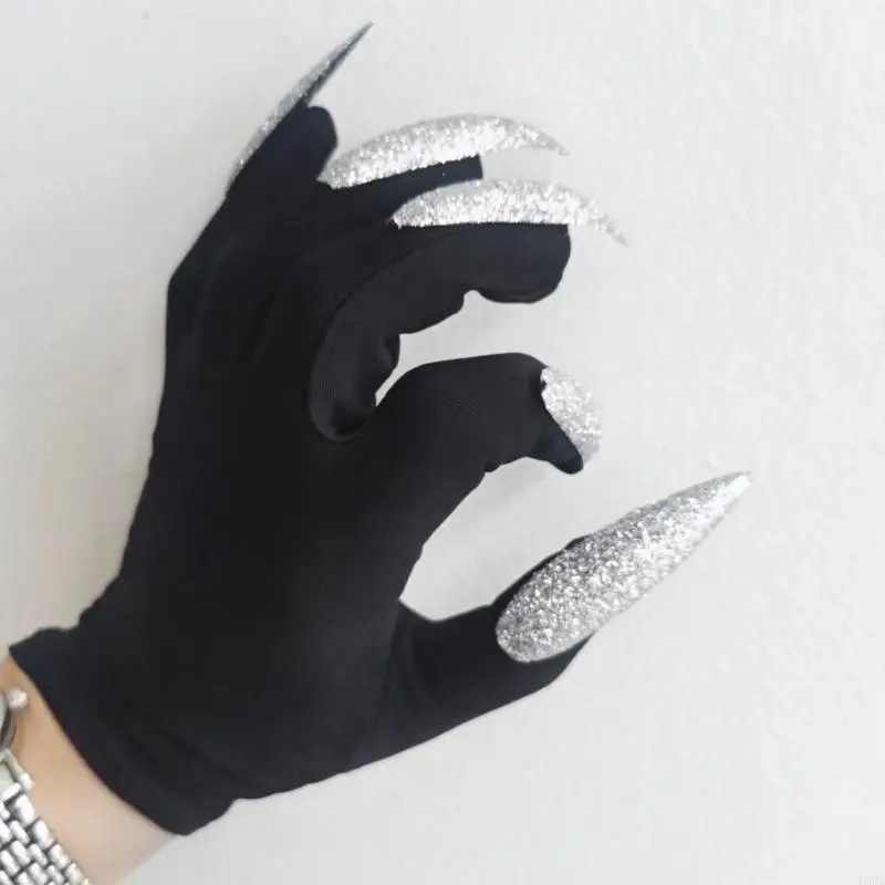 

P88A Long Gloves Halloween Gloves Gloves With Nails Claw