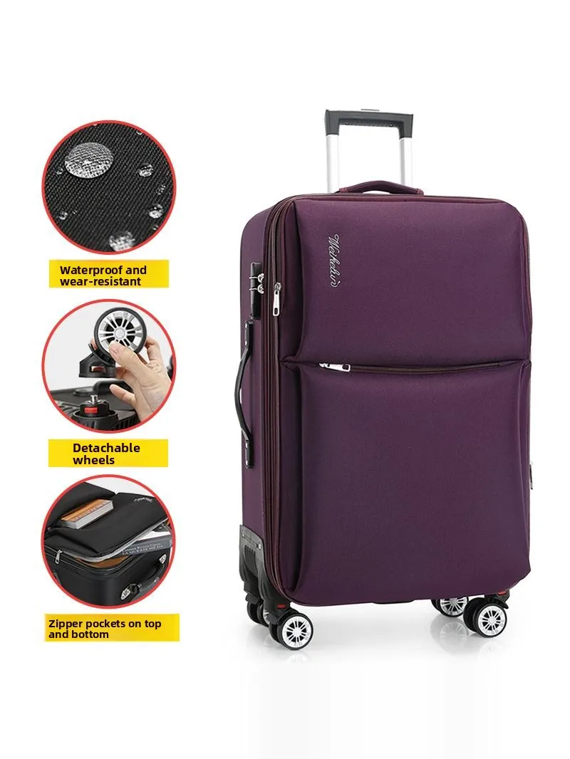 

Durable Lage Suitcase Waterproof Ox Fabric Wheel Universal Caster G Neutral Travel Bag Che-In Bag with Lo