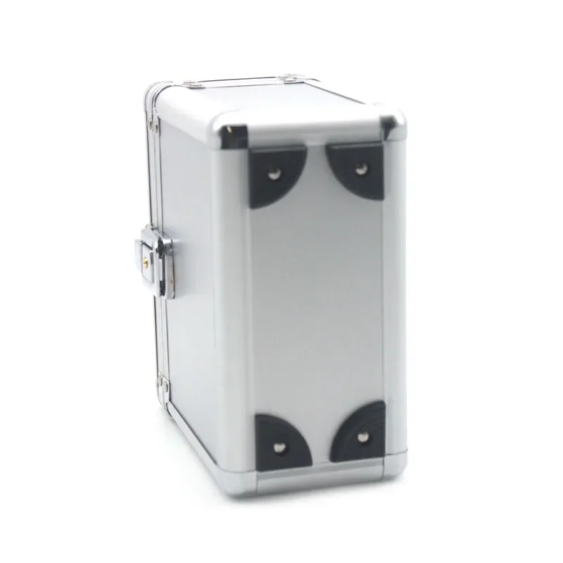 Mini Portable Aluminum Alloy Tool Box with Sponge Impact Resistant Precision Instrument Storage Case Suitcase Style