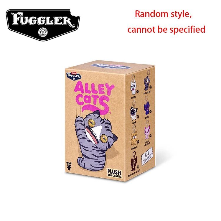 Original Fuggler Hässliche Zähne Monster Plüschtiere Katzen-Bären Plüsch-Schlüsselanhänger Nuggets Anhänger Taschenanhänger Hamburger-Puppen Zufällig 1 Stück – Detail 4