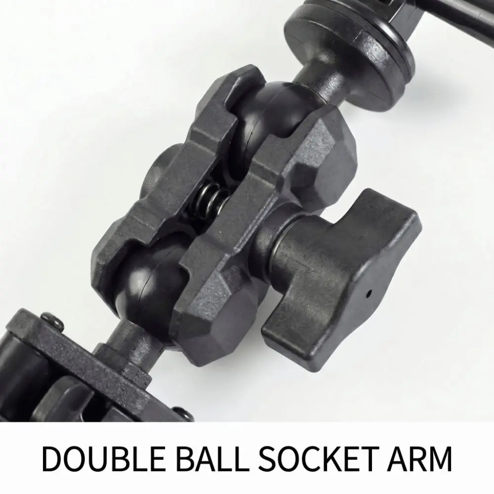 Aluminum Alloy Camera Double Socket Arm 6/9/15cm Easy to Use Camera Extension Arm 25mm/1 Inch Mount Adapter Pole Bicycle Mount