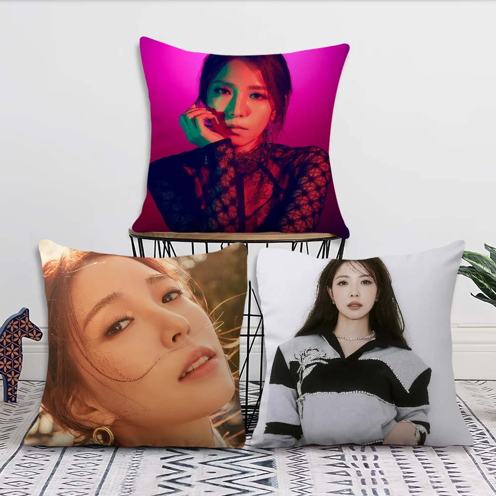 Famous Korean Singer B-BoA cushion cover For Pillow Printing Sofa Decoration Home Car Room Coffee Shop Office Nordic Simplicity
