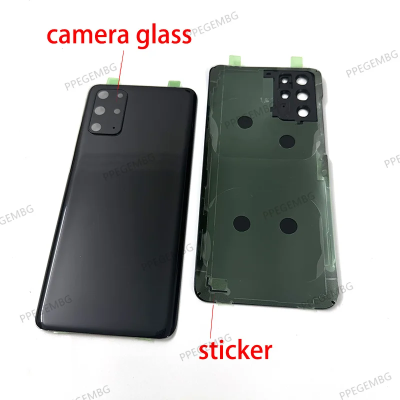 s20+ Back Glass Replacement For Samsung Galaxy S20plus S20 plus G985 Battery Cover Rear Door Housing Case Camera Lens Sticker