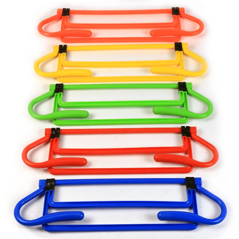 1/5 Pcs Four-speed Colourful Hurdle Racks Multi-functional Football Training Equipment Jumping Hurdles Adjustable Hurdle Racks