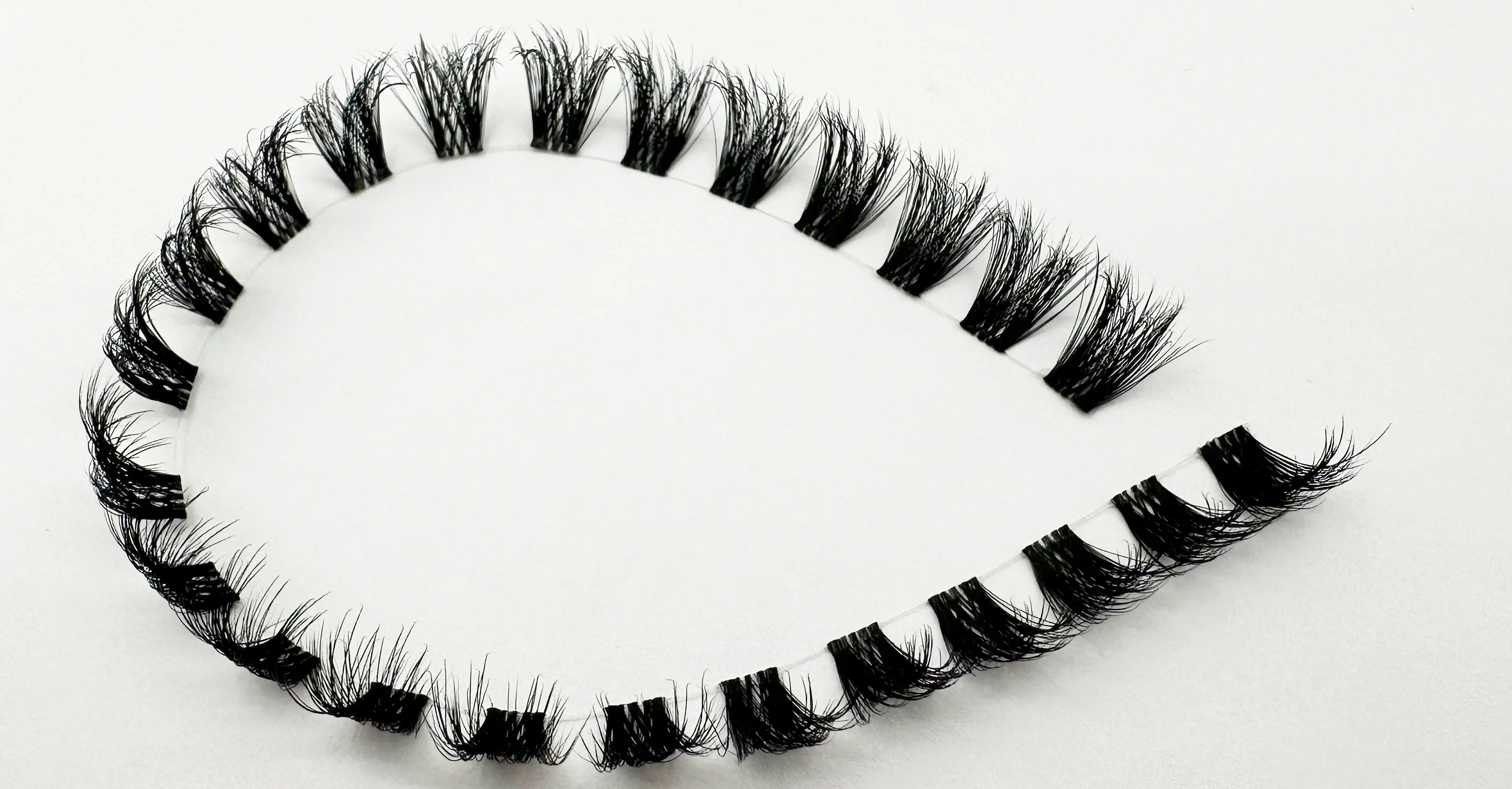 Natürliche Cluster-Wimpernverlängerung, D-Curl, einzelne Wimpern für Anfänger, superfeines Band, dünne, weiche, leichte, wiederverwendbare Wimpern – Detail 4