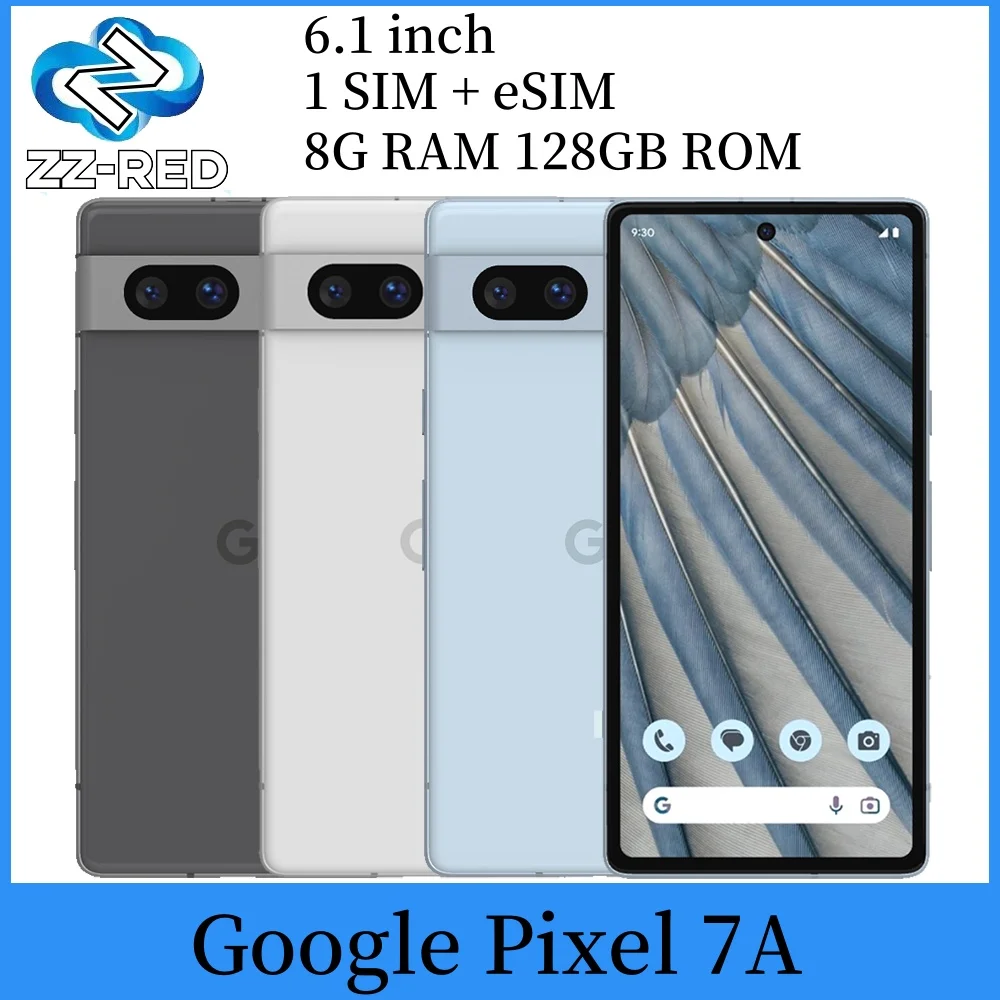 Google Pixel 7a 5G Original Smartphone 8GB RAM 128GB Mobile phone Google Tensor G2 6.1 inches 64 MP + 12 MP 4400mAh Cellphone