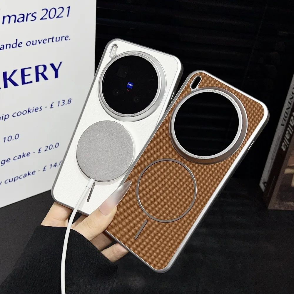 

Simple Solid Color Leather Phone Case for Oppo Find X8 X9 Pro/X8 Ultra/X8s+ with Supports Magnetic Charging