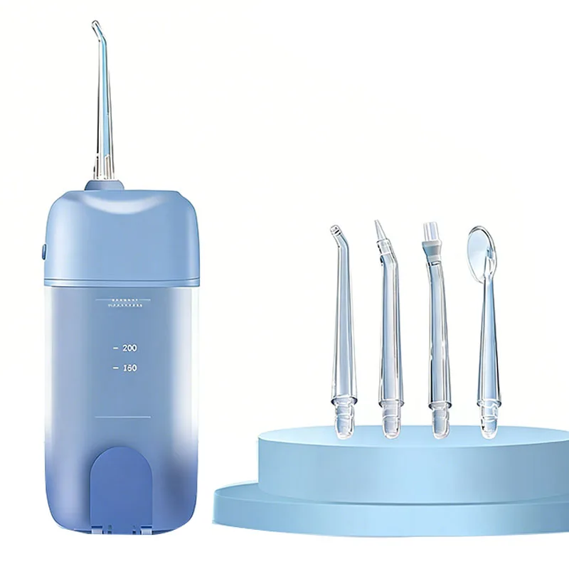 

Electric Water Flosser Home Portable Extendable Water Tank Smart Waterproof Dental Flosser Oral Cleaning 4 Nozzles