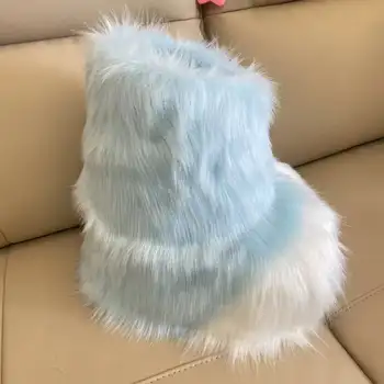 2024 毛絨服 Cosplay 爪子鞋 毛茸茸 Cosplay 兔耳貓靴 可愛蓬鬆動物漫畫派對 Cos 可穿戴男女通用服裝 6 最佳銷售 毛絨服腳套 - №1