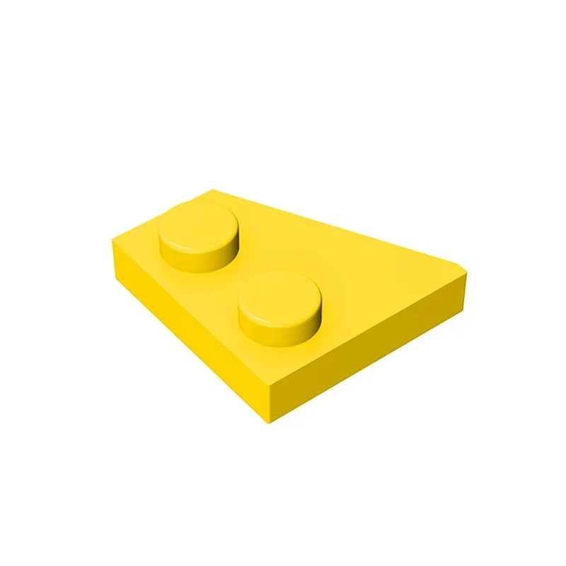 Gobricks, 1 Uds., placa de cuña MOC, 2x2 ladrillos derechos, Compatible con modelo 24307, piezas de bloques de construcción, juguete rompecabezas de montaje DIY para niños