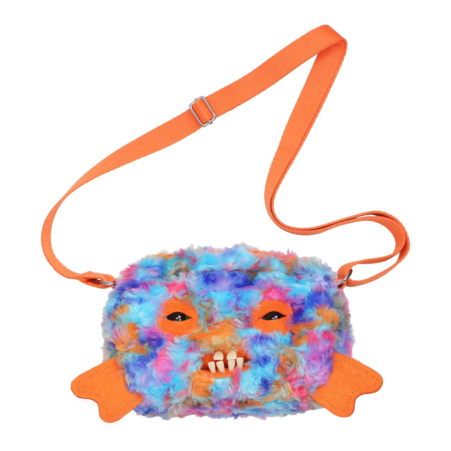 Original Fuggler Hässliche Zähne Monster Plüschtiere Schultertasche Fuggler Weitaugiger Seltsamer McStinkles Katze Plüsch Umhängetasche Geschenke