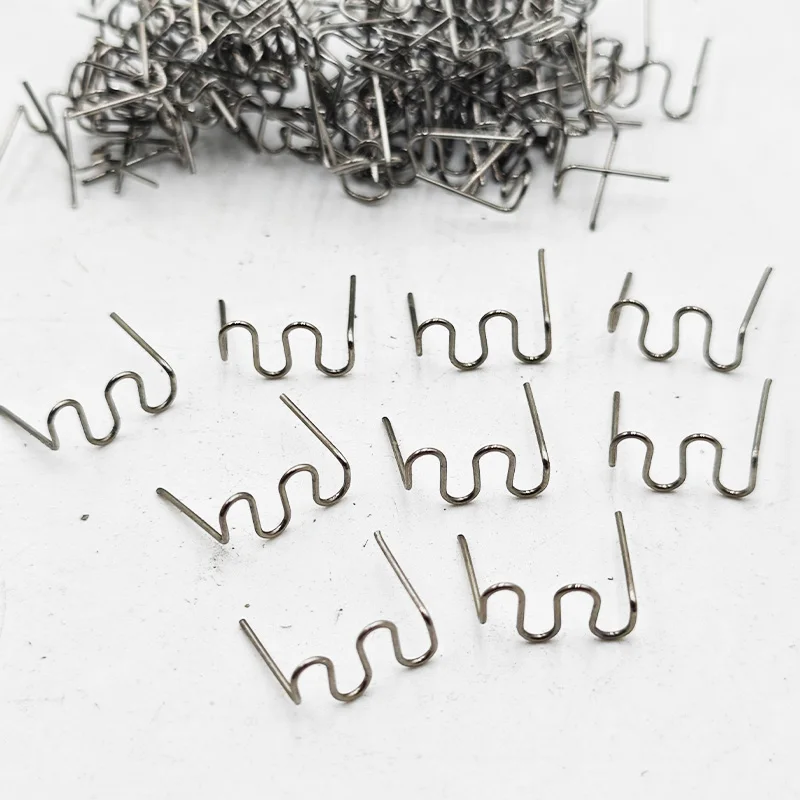 100pieces 0.8mm Wave Stainless Steel Hot Stapler Staples For Plastic Bumper Welding Repair