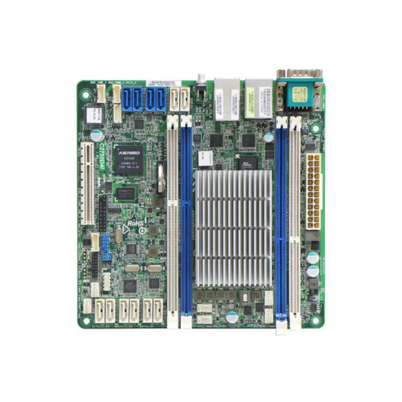 C2750D4I For ASRock Server Workstation Octa Core Avoton C2750 ITX Motherboard FCBGA1283 SOC Onboard CPU Support IPMI