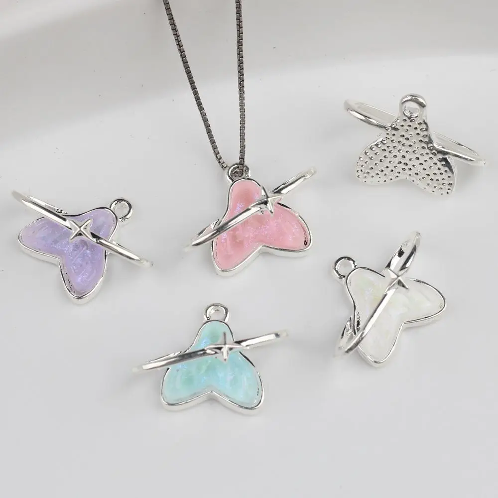 

10Pcs/lot Simple Alloy Resin Fish Tail Charm Pendant DIY Bracelet Necklace Earrings Jewelry Accessories
