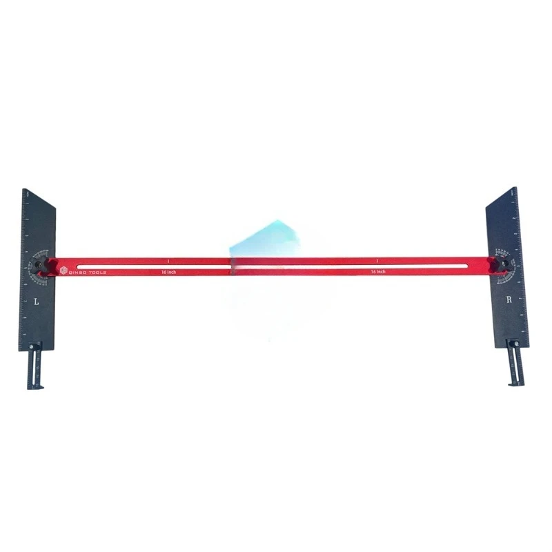 

Aluminum Stair Tread Formwork Tool Adjustable Pivot End Angle Measurement Marks for Stairs/Riser/Shelf Wood