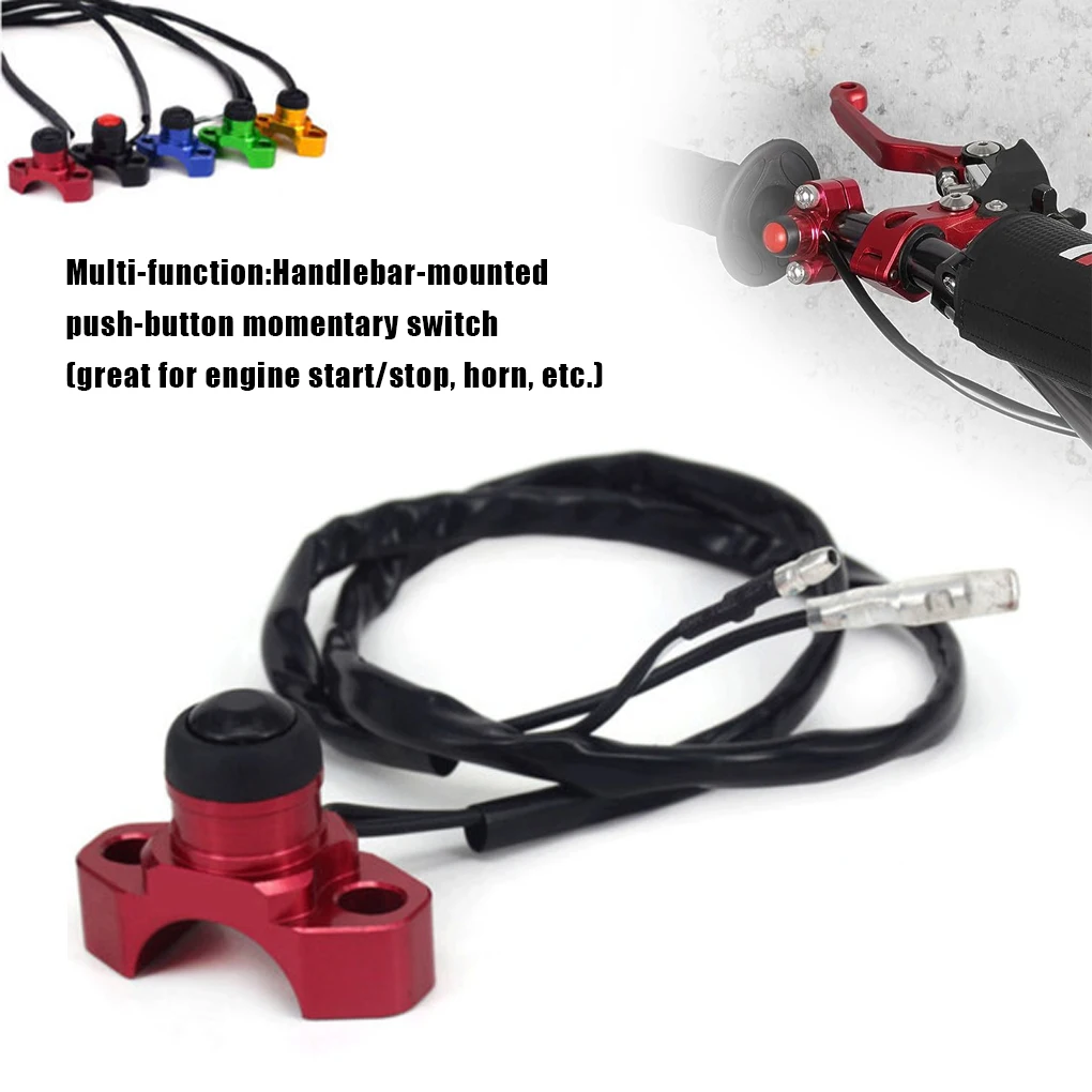 Durable Motorcycle Parts With Practical Switch Button Motorcycle Accessories Modification Switch blue