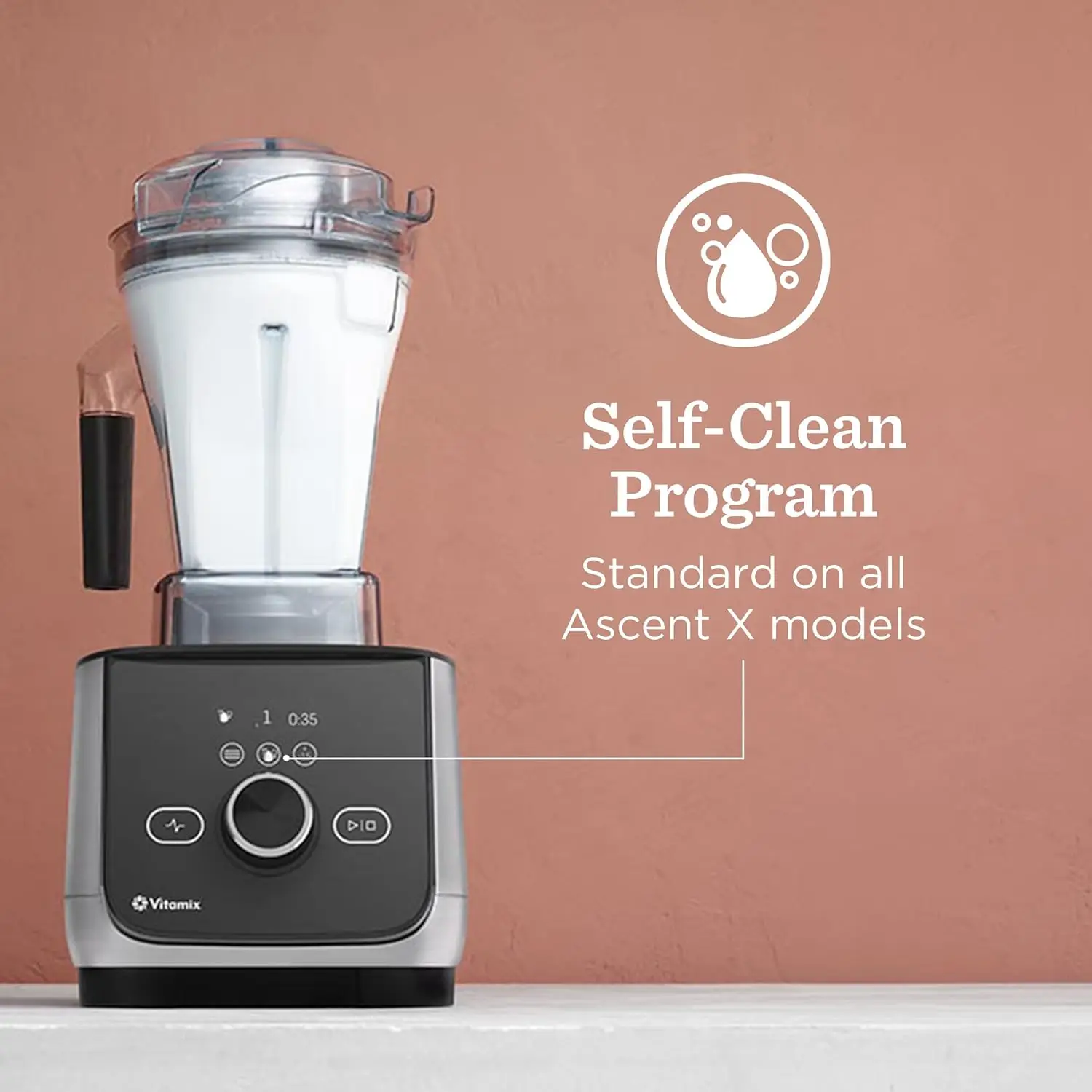 Blender, Professional-Grade, 5 Preset Blending Programs,  Container, Self-Cleaning