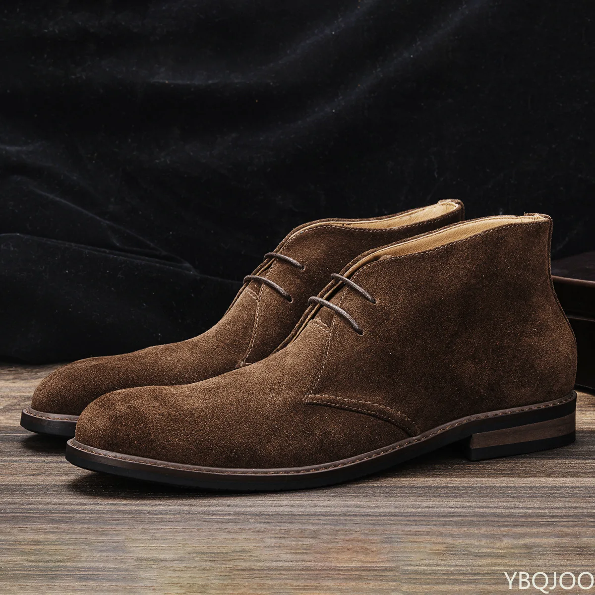 Genuine Leather Men Desert Boots Retro Suede Leather Men Ankle Boots