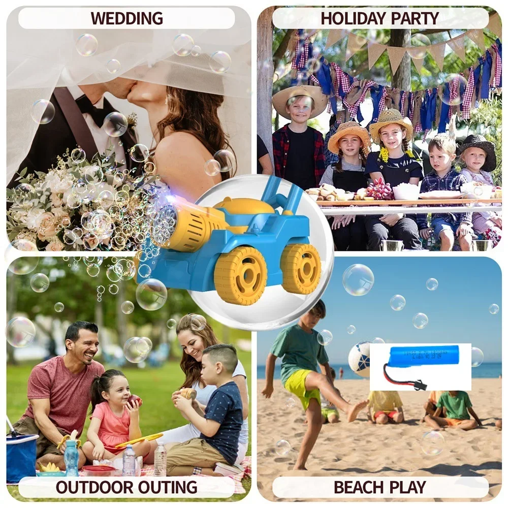 Soap Bubble Tank Trolley Electric Bubbles Car Gun Machine Automatically Bubbles Blowing Outdoor Toys for Girls Boys Children