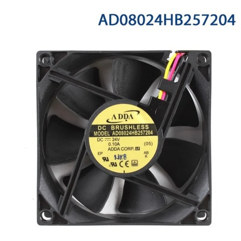 C for    ADDA AD08024HB257204 8025 24V 0.10A IP68 3-wire with alarm cooling fan
