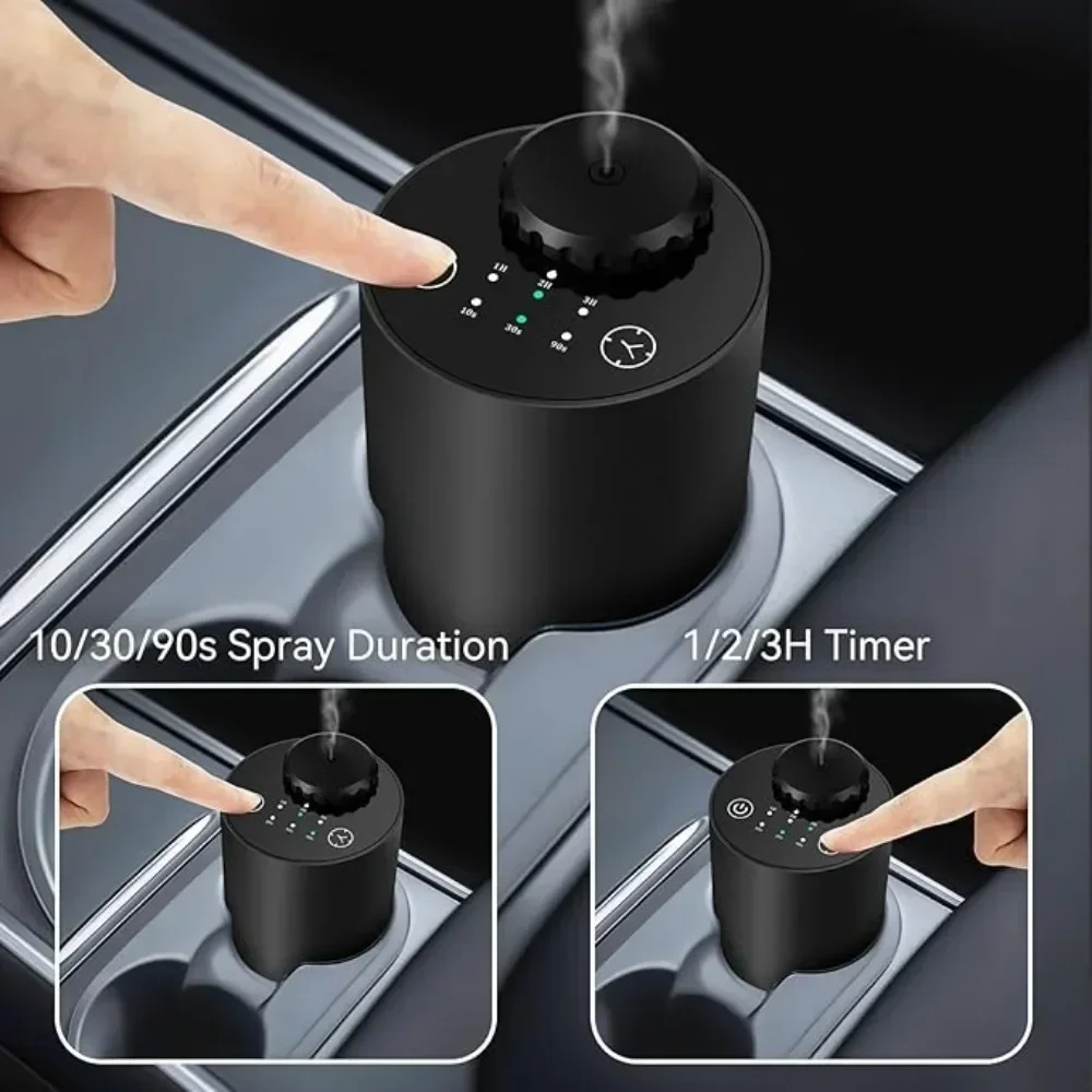 ناشر بدون ماء لبخاخات الزيوت العطرية يعمل بالبطارية ماكينة هواء رائحة من سبائك الألومنيوم ناشر الروائح للسيارة