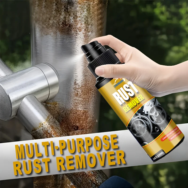 Removedor de Ferrugem e Spray Protetor de Metal General Motors, Spray Conversor de Ferrugem, Removedor de Ferrugem para Metais, Adequado para Peças de Carro, Pneus, Rodas, Portas, Etc., Remove Ferrugem e Repara com Eficácia