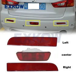 Rear Bumper Light Reflector Kit & Fog lamp Unit for Mitsubishi ASX GA1W GA2W GA3W GA6W 2010- 8355A040 8355A039 8337A102 8337A092