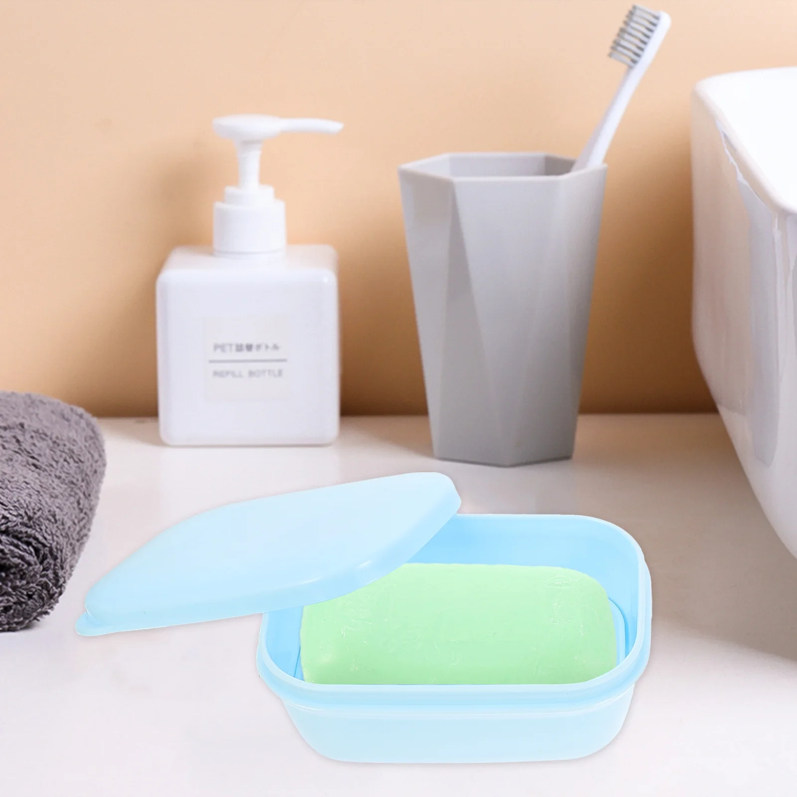 

6pcs Waterproof Soap Boxes Travel Holders Portable Storage Cases For Handmade Soap Creative Organizers Lightweight