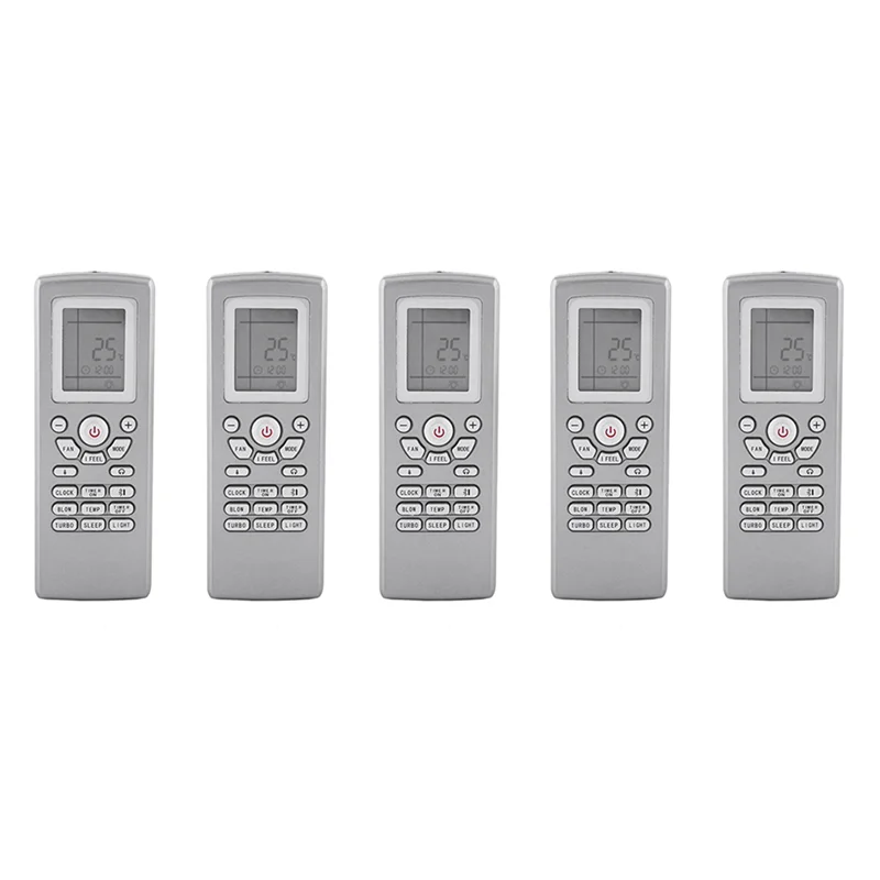 5X Uniwersalny pilot zdalnego sterowania do klimatyzatorów Gree Tadiran Sinclair YT0F YTOF YT1F1 YT1F2 YT1F3 YT1F4 YT1F YT1FF YB1F2