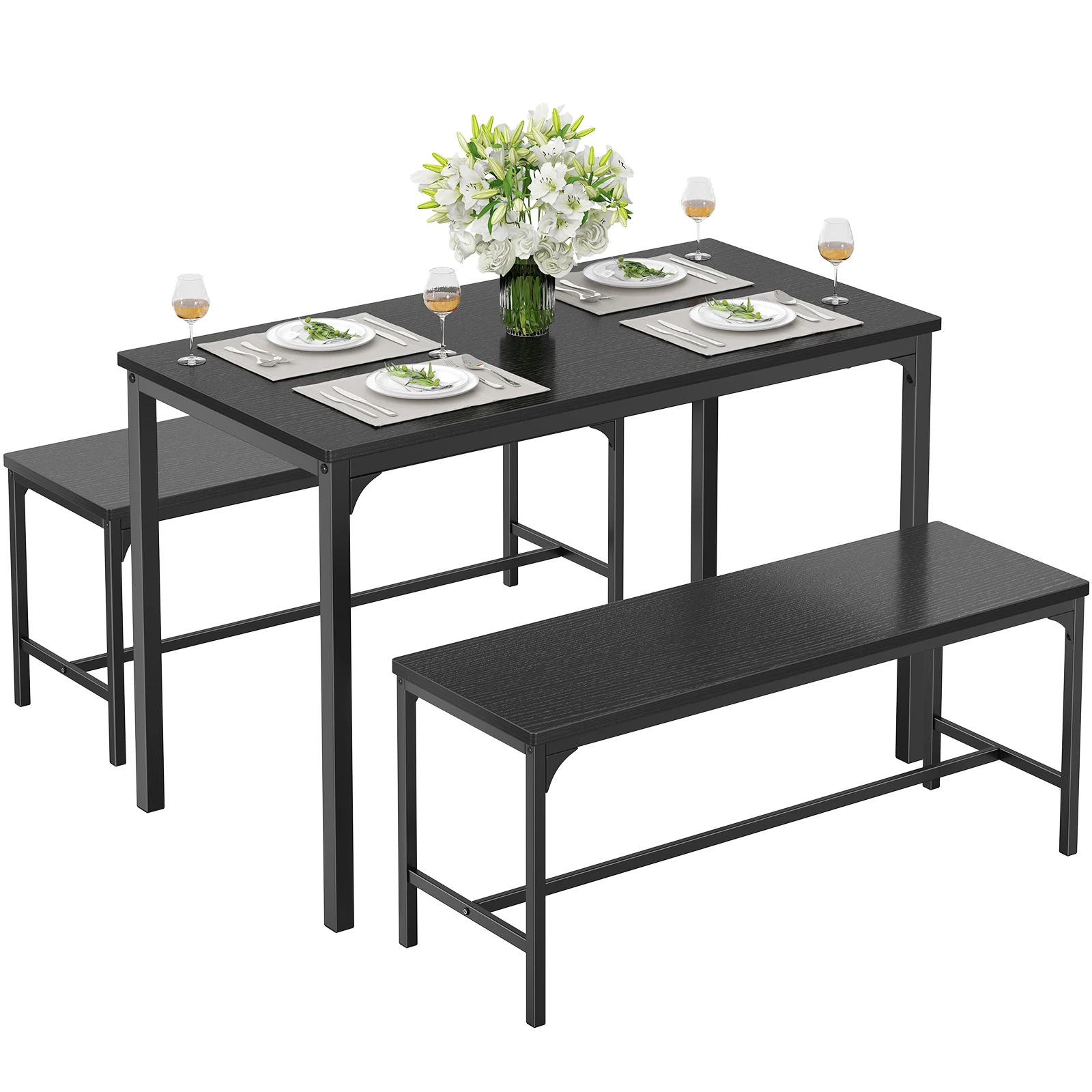 modern dining setup