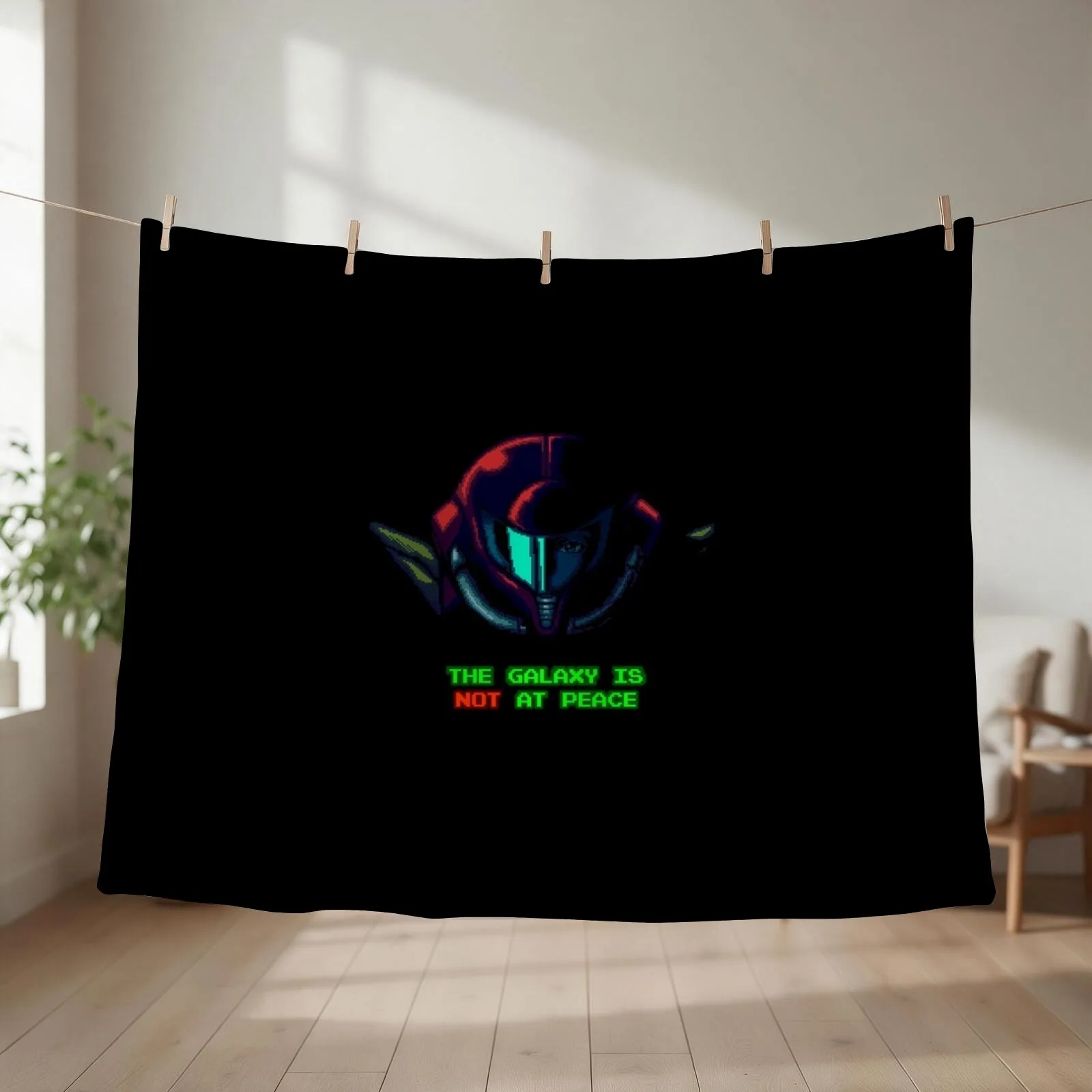 The Galaxy is not at Peace Throw Blanket couch cozy soft plush fuzzy picnic outdoor blanket