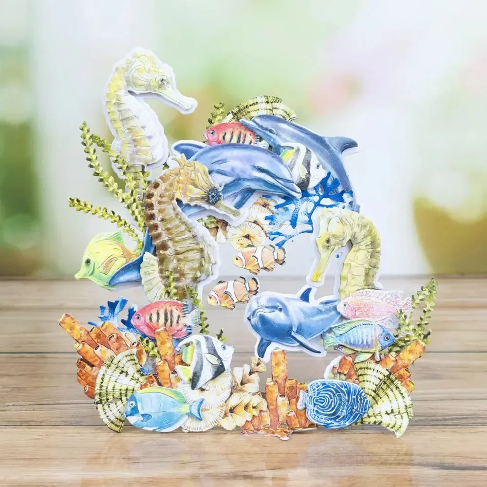 Radiant Reef beauty Metal Cutting Dies Scrapbook Diary Decoration Stencil Embossing Template DIY Greeting Card Handmade 2026 New