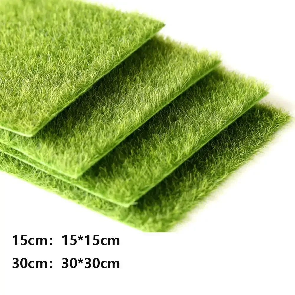 1 قطعة 15*15/30*30 سنتيمتر المراعي الاصطناعية محاكاة موس الحديقة العشب وهمية الأخضر حصيرة من الحشيش السجاد DIY بها بنفسك المشهد الصغير حديقة ديكور #2