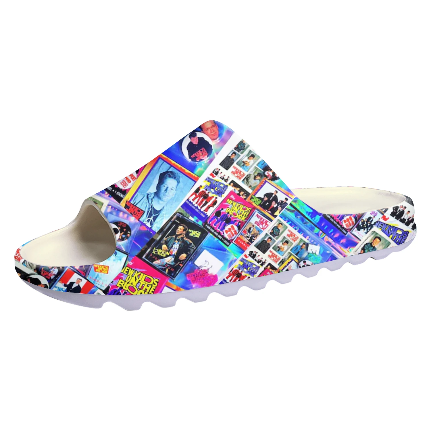 New Kids on The Block Band Soft Sole Sllipers Home Clogs Step on Shoe Mens Womens Teenager Custom Made on Shit Beach Sandals