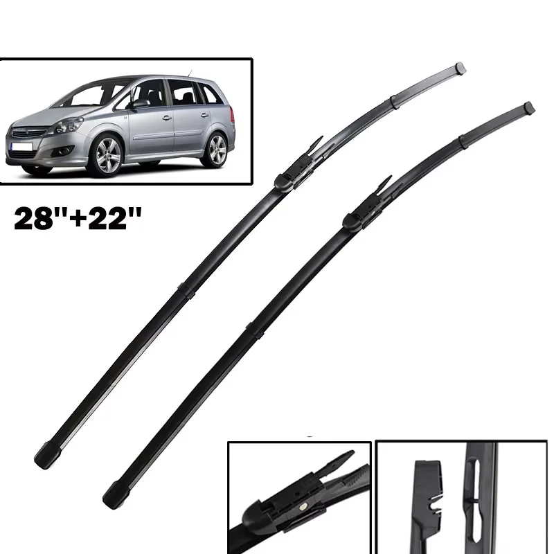 

Wiper Front Wiper Blades For Vauxhall Opel Zafira B 2005 - 2011 Windshield Windscreen Window Brushes 28"+22"