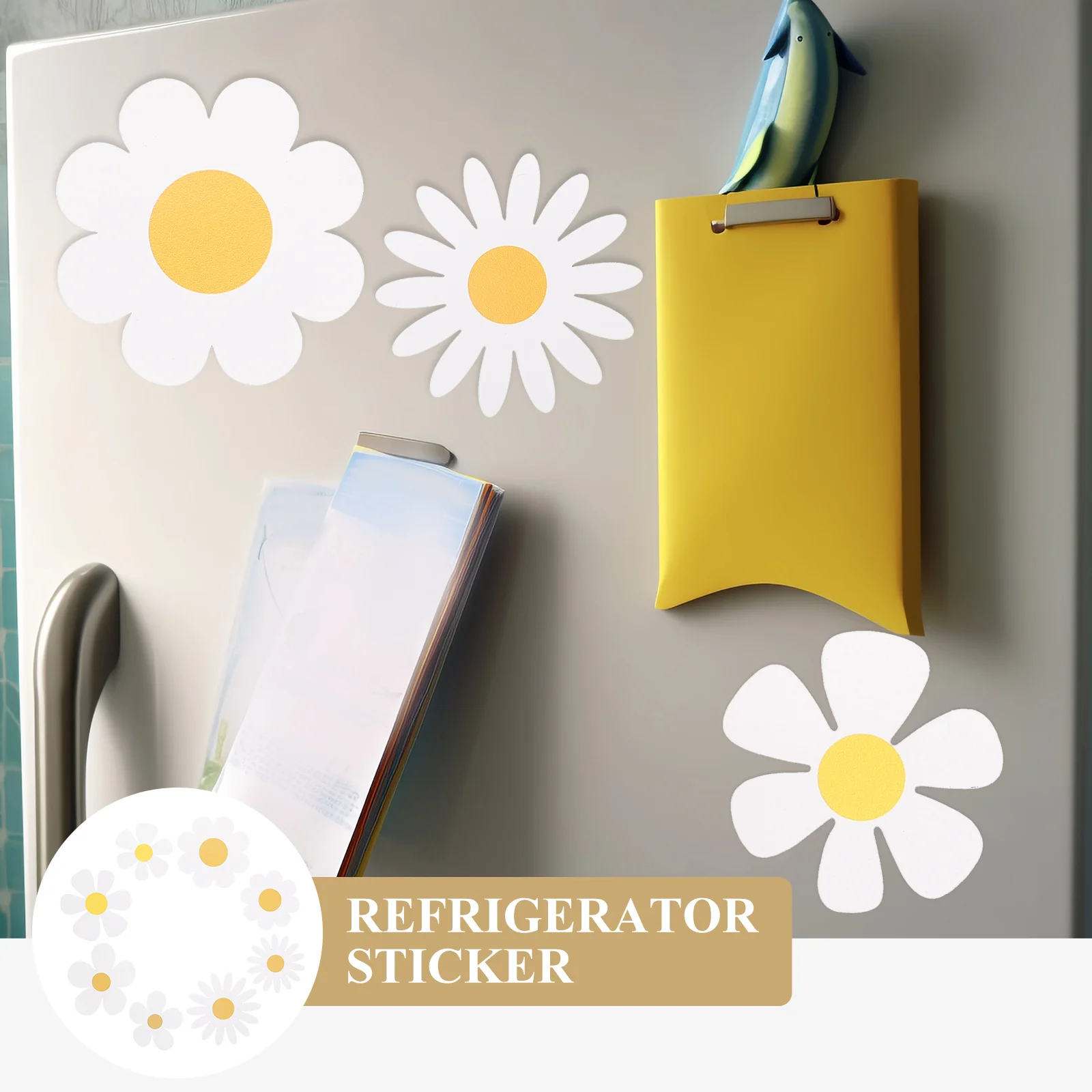 

1Set Magnetic Flower Fridge Sticker Safe Magnets Decorative Refrigerator Kitchen Car Decor Magnetic Car Sticker