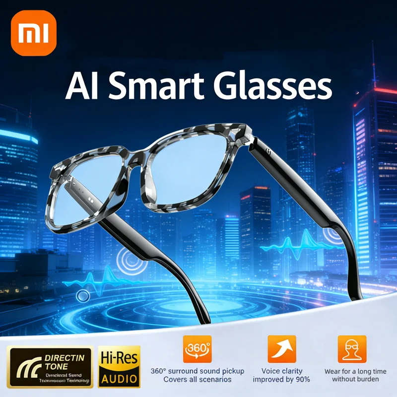 Xiaomi A20 Smart Glasses AI Multilingual Translation with Meeting Recorder Voice Assistant UV Protective Lenses Smart Sunglasses