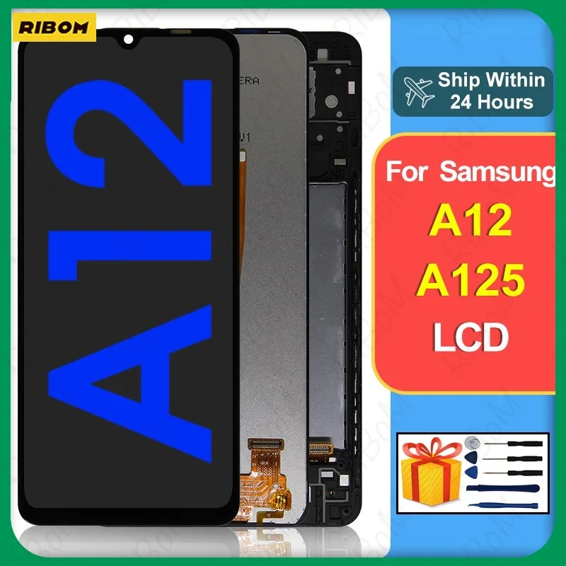 

New 6.5" For Samsung Galaxy A12 LCD Display Touch Screen For Samsung Galaxy A125 A125F/DSN LCD Digitizer SM-A125F