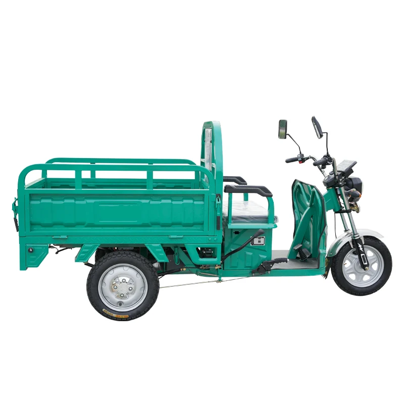 Custom 48V Volt Electric Cargo Tricycle For Adults New Material Open Body Type 300kg Capacity Electric Bike With High Voltage