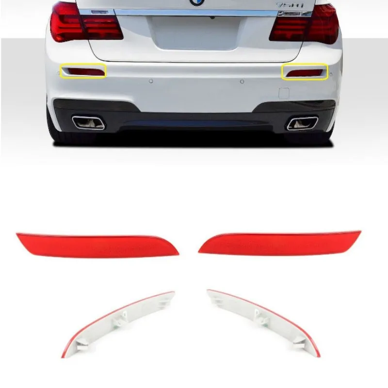 Reflective Strip 63147182191 63147182192 For 2009-2015 BMW 7 Series F01 F02 730Li 740Li 750Li 760Li Rear Bumper Warning Strips