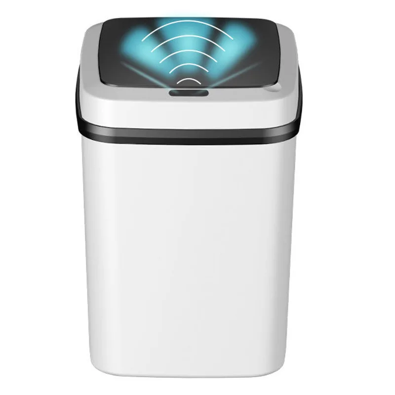 13L Automatic Sensor Trash Can Electric Touchless Smart Sensor Bin Kitchen Bathroom Waterproof Bucket Garbage With Lid Garbage