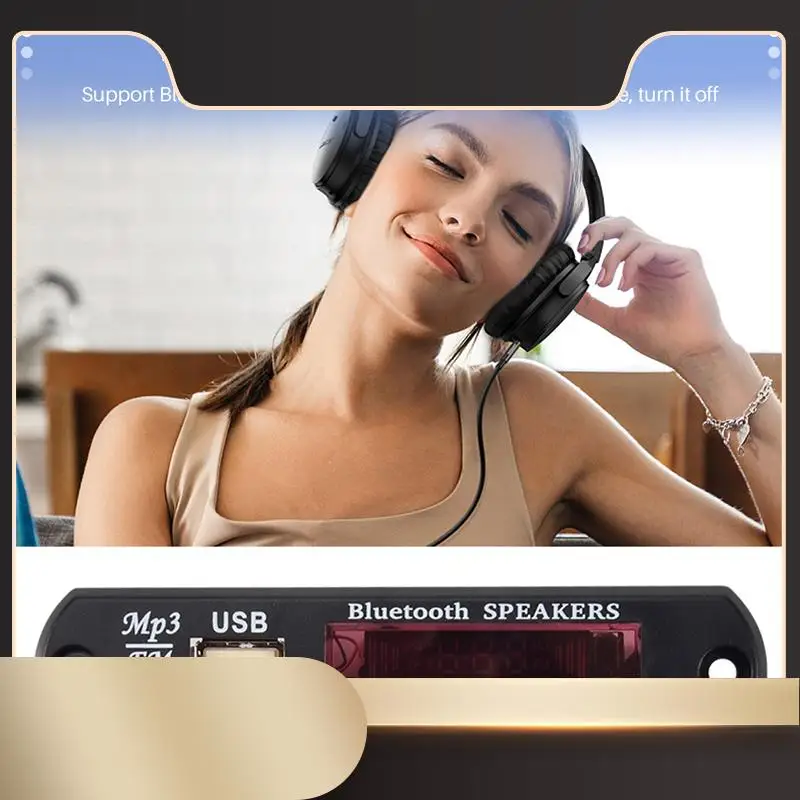 

Bluetooth 5,0 MP3 декодер плата DC 5 В 12 В автомобильный FM-радио модуль поддержка TF USB AUX для автомобильного телефона-N36R