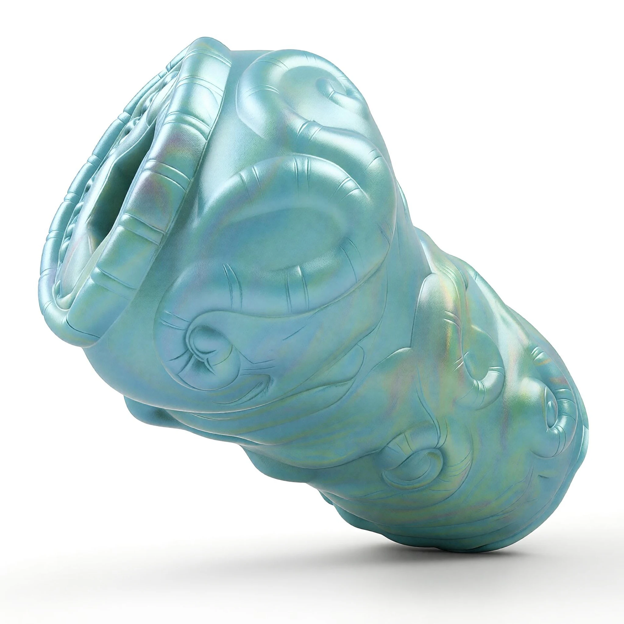 SHAZ Fantasy Iridescent Blue Spiral Tentacle Male Masturbator Discreet Package Men Pleasure Adult Sex Toy Penis Training Onahole